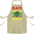 Black History Month Lives Matter Cotton Apron 100% Organic Khaki