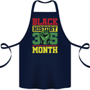 Black History Month Lives Matter Cotton Apron 100% Organic Navy Blue