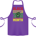 Black History Month Lives Matter Cotton Apron 100% Organic Purple