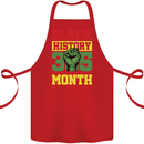 Black History Month Lives Matter Cotton Apron 100% Organic Red