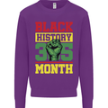 Black History Month Lives Matter Kids Sweatshirt Jumper Purple