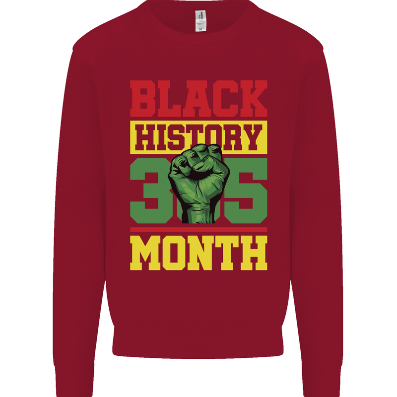 Black History Month Lives Matter Kids Sweatshirt Jumper Red
