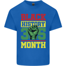 Black History Month Lives Matter Kids T-Shirt Childrens Royal Blue