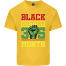 Black History Month Lives Matter Kids T-Shirt Childrens Yellow