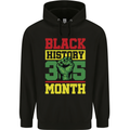 Black History Month Lives Matter Mens 80% Cotton Hoodie Black