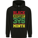 Black History Month Lives Matter Mens 80% Cotton Hoodie Black