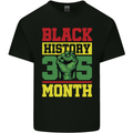 Black History Month Lives Matter Mens Cotton T-Shirt Tee Top Black