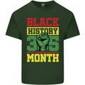 Black History Month Lives Matter Mens Cotton T-Shirt Tee Top Forest Green