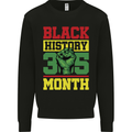 Black History Month Lives Matter Mens Sweatshirt Jumper Black