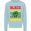 Black History Month Lives Matter Mens Sweatshirt Jumper Light Blue