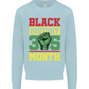 Black History Month Lives Matter Mens Sweatshirt Jumper Light Blue