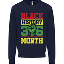 Black History Month Lives Matter Mens Sweatshirt Jumper Navy Blue