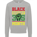 Black History Month Lives Matter Mens Sweatshirt Jumper Sports Grey