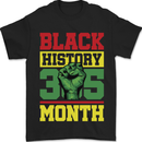 Black History Month Lives Matter Mens T-Shirt 100% Cotton Black