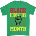 Black History Month Lives Matter Mens T-Shirt 100% Cotton Irish Green