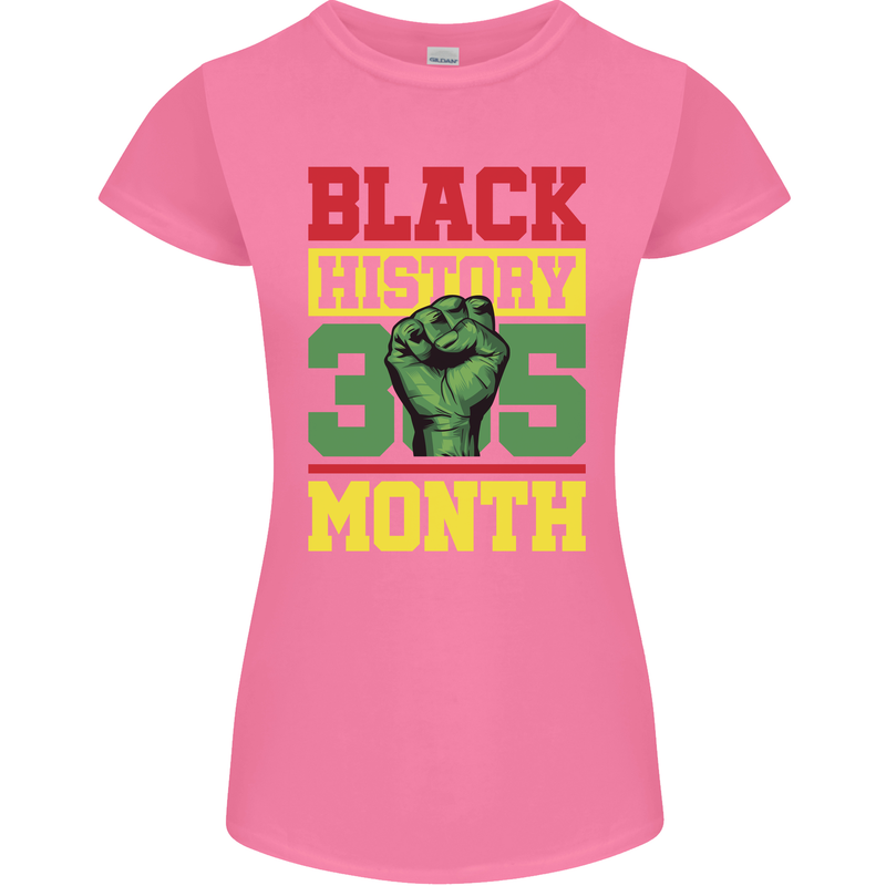 Black History Month Lives Matter Womens Petite Cut T-Shirt Azalea