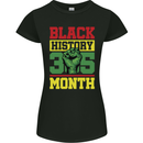 Black History Month Lives Matter Womens Petite Cut T-Shirt Black