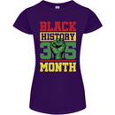 Black History Month Lives Matter Womens Petite Cut T-Shirt Purple