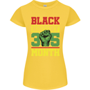 Black History Month Lives Matter Womens Petite Cut T-Shirt Yellow