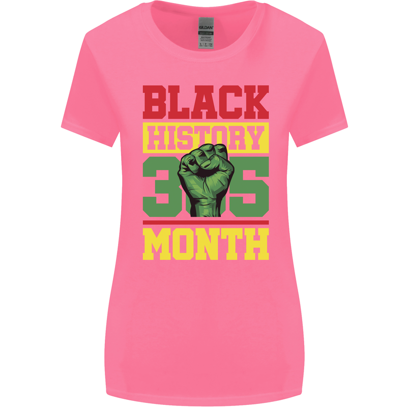 Black History Month Lives Matter Womens Wider Cut T-Shirt Azalea
