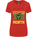 Black History Month Lives Matter Womens Wider Cut T-Shirt Red