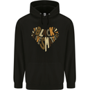 Black Lives Matter Heart Racial Equality Childrens Kids Hoodie Black