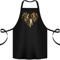 Black Lives Matter Heart Racial Equality Cotton Apron 100% Organic Black