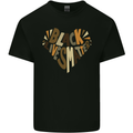 Black Lives Matter Heart Racial Equality Kids T-Shirt Childrens Black