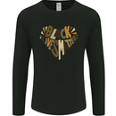 Black Lives Matter Heart Racial Equality Mens Long Sleeve T-Shirt Black
