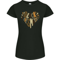 Black Lives Matter Heart Racial Equality Womens Petite Cut T-Shirt Black