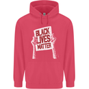 Black Lives Matter Racial Equality Sign Childrens Kids Hoodie Heliconia