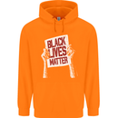 Black Lives Matter Racial Equality Sign Childrens Kids Hoodie Orange