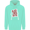Black Lives Matter Racial Equality Sign Childrens Kids Hoodie Peppermint
