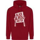 Black Lives Matter Racial Equality Sign Childrens Kids Hoodie Red