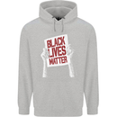 Black Lives Matter Racial Equality Sign Childrens Kids Hoodie Sports Grey