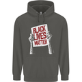 Black Lives Matter Racial Equality Sign Childrens Kids Hoodie Storm Grey