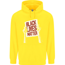 Black Lives Matter Racial Equality Sign Childrens Kids Hoodie Yellow