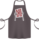 Black Lives Matter Racial Equality Sign Cotton Apron 100% Organic Dark Grey