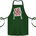 Black Lives Matter Racial Equality Sign Cotton Apron 100% Organic Forest Green