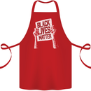 Black Lives Matter Racial Equality Sign Cotton Apron 100% Organic Red