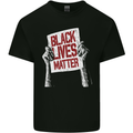 Black Lives Matter Racial Equality Sign Kids T-Shirt Childrens Black