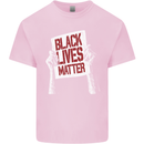 Black Lives Matter Racial Equality Sign Kids T-Shirt Childrens Light Pink