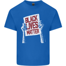 Black Lives Matter Racial Equality Sign Kids T-Shirt Childrens Royal Blue