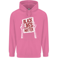 Black Lives Matter Racial Equality Sign Mens 80% Cotton Hoodie Azelea