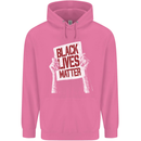Black Lives Matter Racial Equality Sign Mens 80% Cotton Hoodie Azelea