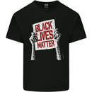 Black Lives Matter Racial Equality Sign Mens Cotton T-Shirt Tee Top Black