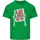 Black Lives Matter Racial Equality Sign Mens Cotton T-Shirt Tee Top Irish Green