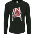 Black Lives Matter Racial Equality Sign Mens Long Sleeve T-Shirt Black