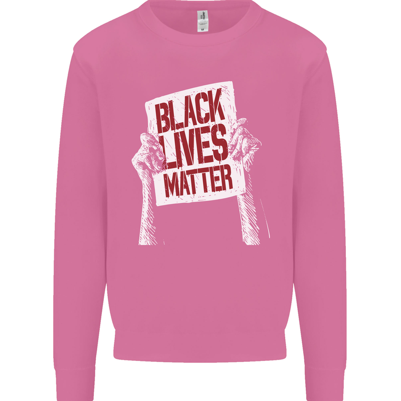 Black Lives Matter Racial Equality Sign Mens Sweatshirt Jumper Azalea