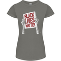 Black Lives Matter Racial Equality Sign Womens Petite Cut T-Shirt Charcoal